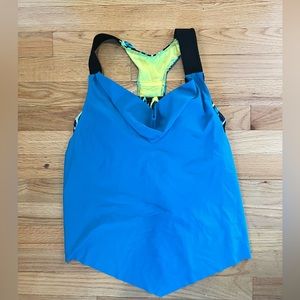 Blue and Aztec Yellow Razor Back